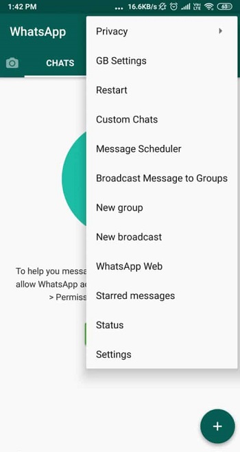 How to Hide Online Status in GBWhatsApp Android