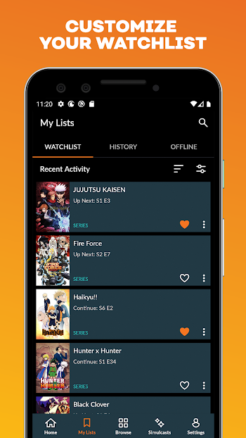 crunchyroll for android