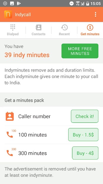 indycall for android