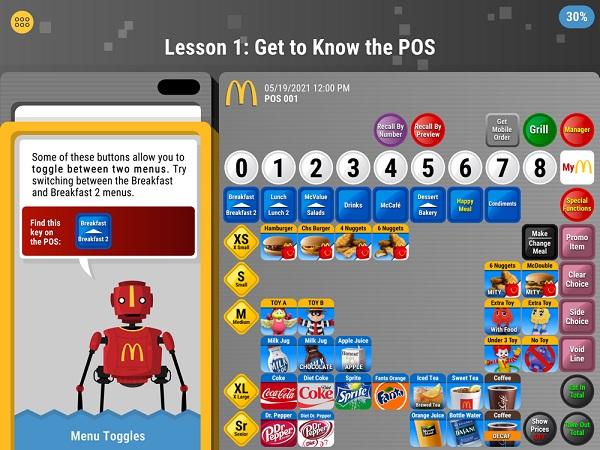 mcdonalds cashier training game