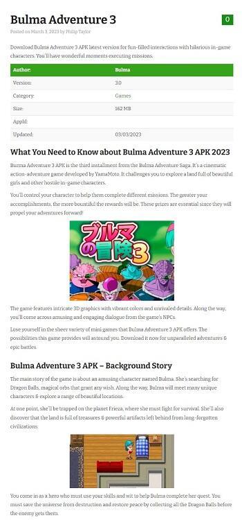 Bulma Adventure 3 apk download versão mais recente android.