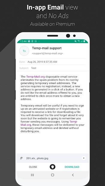 temp mail for android
