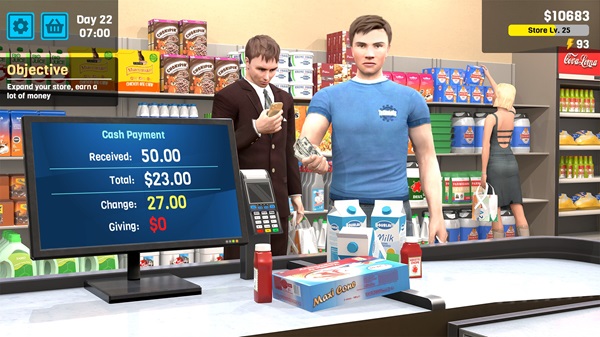 Manage supermarket simulator много денег