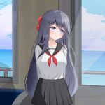 Summer Evening Train With Shy Girl